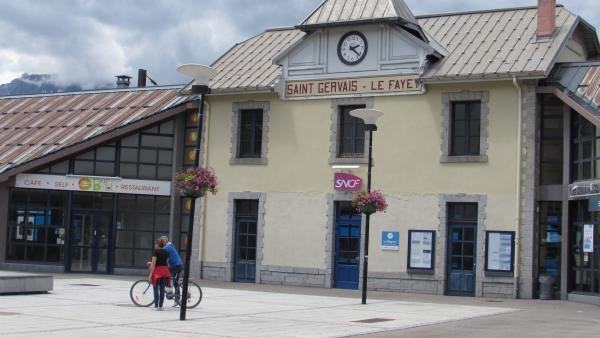 La gare de Saint-Gervais Le Fayet, en Haute-Savoie.