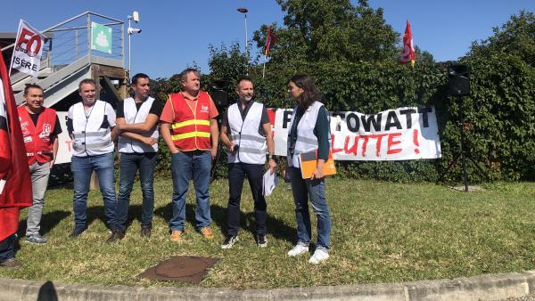 En septembre 2024, les salariés de Photowatt avaient manifesté contre le projet de cession à Carbon.