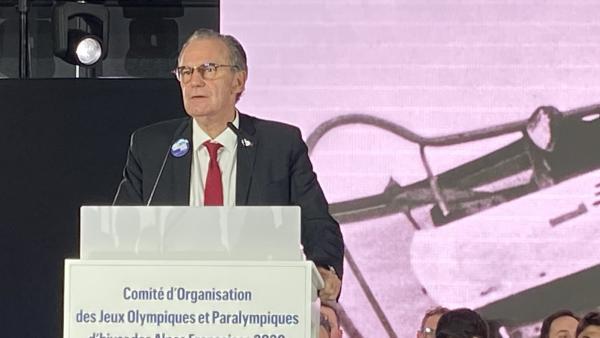 Le 18 février 2025, Renaud Muselier lors de la présentation du COJOP Alpes 2030