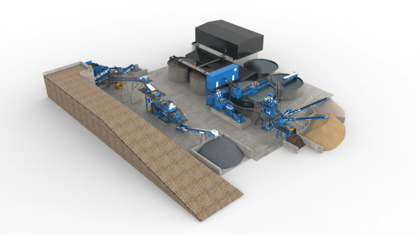 La nouvelle usine de traitement de la terre d’Ancyla.