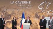 François Hollande a inauguré la Caverne du Pont d'Arc