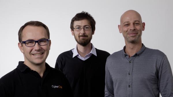 Jean-François Longy, Nicolas Claraz et David Bonnamour, dirigeants de CyberCité.