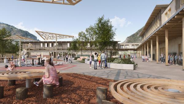 Le nouveau collège Gaspard Monge à Saint-Jeoire-en-Faucigny représente un investissement de près de 40 millions d’euros.