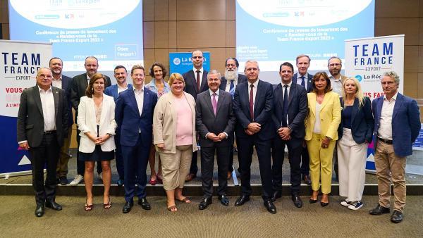 La Team France Export Auvergne-Rhône-Alpes et ses partenaires 