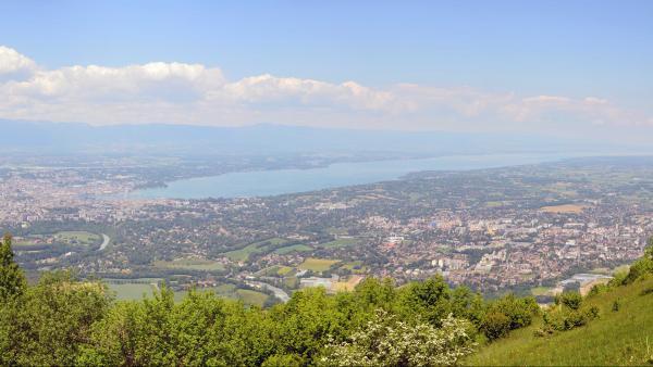 Le Grand Genève vu depuis le Salève.