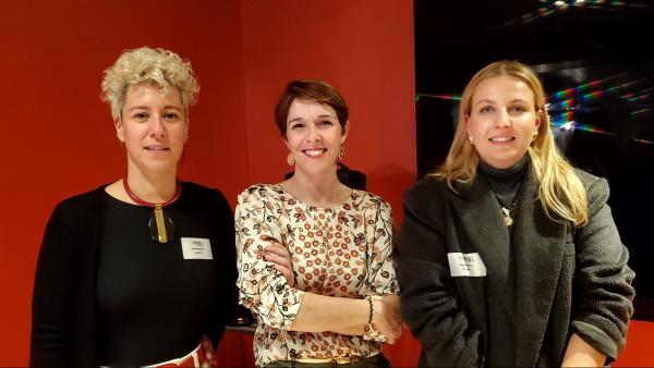 Juliette Brunerie, DG de Sémawé, Maeghan Major, présidente du Comex40 de l'Isère, Maegan Rocca, PDG de Novëm.