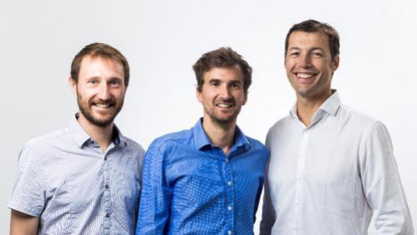 Nicolas Paget, Guénaël Prince et Mathieu Lefebvre, cofondateurs de Waga Energy.