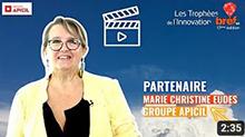Marie Christine Eudes, Groupe APICIL - Partenaire des Trophées Bref Eco de l'Innovation