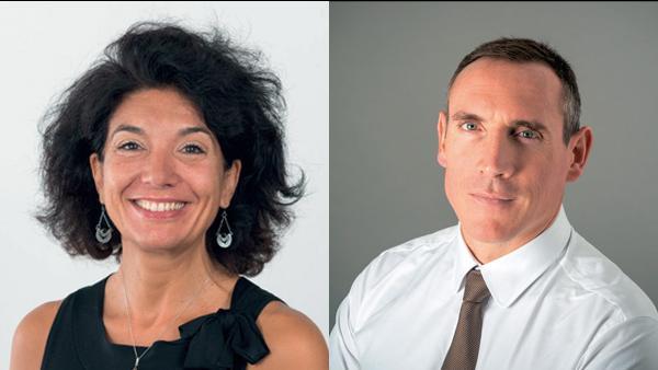 De gauche à droite :  Marina Verbaere, responsable d’équipe de l’agence Pôle emploi de Saint-Priest et de Saint-Fons (69) et Olivier Camps, Directeur Rhône du groupe Berto.