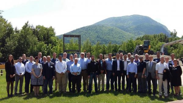 Les distributeurs américains de Mecalac en visite en Haute-Savoie.