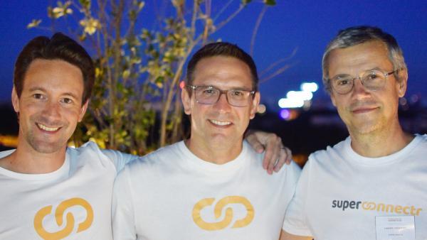 Damien Armenté, Sébastien Lecanu et Laurent Aubertin, les associés de Superconnectr.