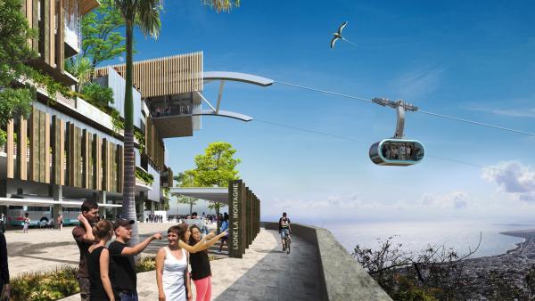 MND participe à la mise en place du second téléphérique urbain de La Réunion.