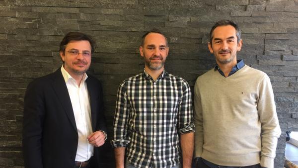 Les cofondateurs de Mobiliwork (de g. à d.)  : Laurent Brémond, Benoit Monnier, Jérôme Gonon.