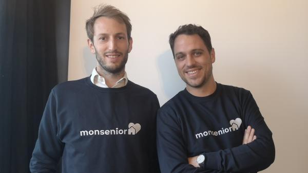 Clément Venard et Alexandre Nicolet, cofondateurs de MonSenior, brefeco.com