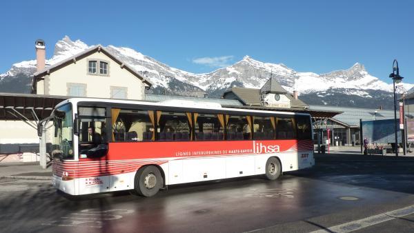 La gare multimodale de Saint-Gervais (Haute-Savoie).