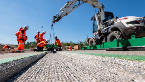 Les travaux de construction du démonstrateur sont en cours sur la plateforme Transpolis.