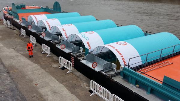 La déchetterie fluviale sera en place quai Fulchiron chaque samedi pendant deux ans.