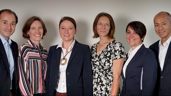 Bedros Sarkissian, dg de Curae Lab et les membres du comité de direction de Millet Innovation : Valérie Chopinet, Solene Grivolat, Pascale Rabeau, Isabelle Lopez et Raul Buenrostro.