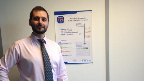 Frédéric Salliot coordonne le réseau des correspondants TPE à la Banque de France.