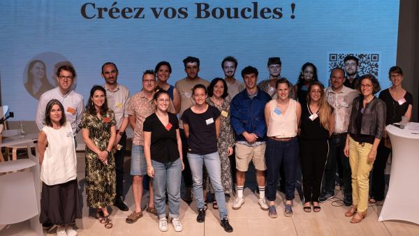 Les lauréats de la saison 2 du programme "Les Boucles", pour une économie circulaire.