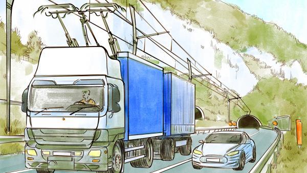 Camions à pantographes