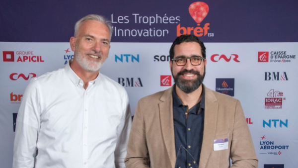 Christophe Nicot (NTN) et Raouf Medimagh (Recyc'elit).
