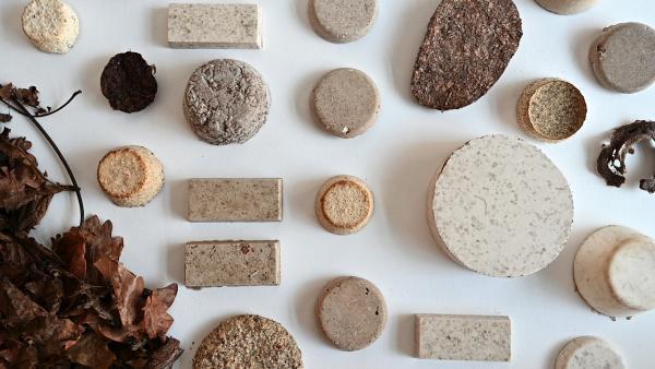 Foghar Studio, un nouveau matériau à base de feuilles mortes