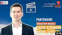 Sébastien Brault, Caisse d'Epargne Rhône Alpes - Partenaire des Trophées Bref Eco de l'Innovation