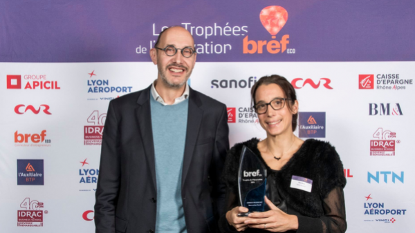 Paul-Alan Dolinger de Sanofi avec Agnès Bastid de Sirius Neosight.