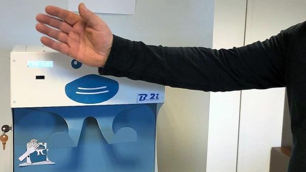 B2i innove avec un distributeur automatique de masques