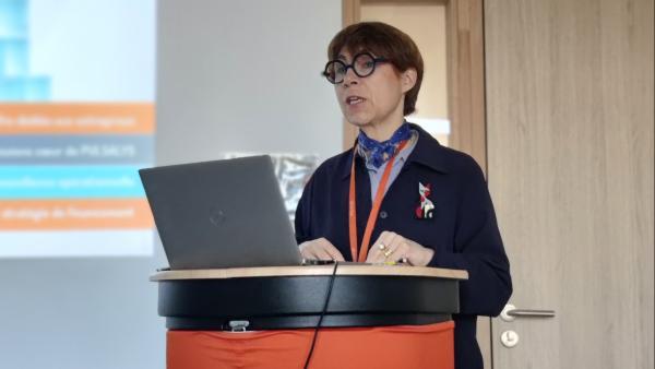 Valérie Mazza, présidente de Pulsalys, a présenté le bilan 2025 et les perspectives 2026.