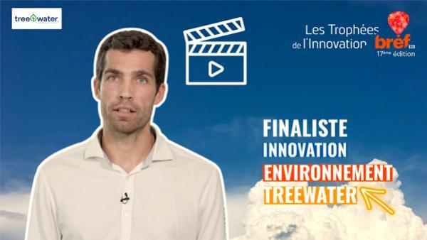 Bruno Cedat, directeur de Treewater, présente son innovation.