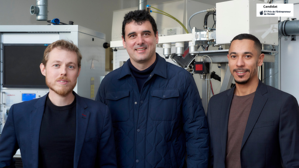 L’équipe dirigeante de Diamfab : Gauthier Chicot, Ivan Llaurado et Khaled Driche.