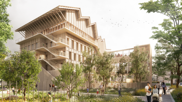 Projet présenté par Hérault Arnod Architectures à la Ville de Lyon