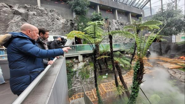 Fabrice Pannekoucke,  président de la Région et Frédéric Bonnichon, président de la Sem  Volcans