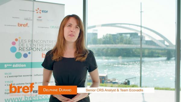  Delphine Durand, senior CRS analyst & Team d'Ecovadis.